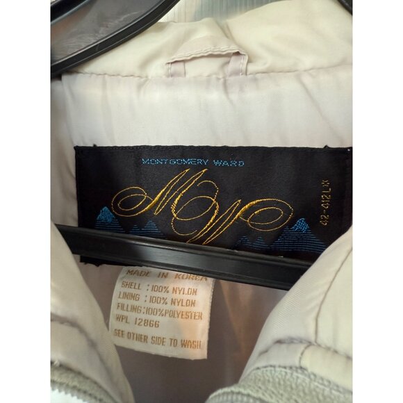 Vintage 70's Mens Ski Jacket Zip off Sleeves Blue Stripe Sz M Montgomery Wards - Picture 4 of 16